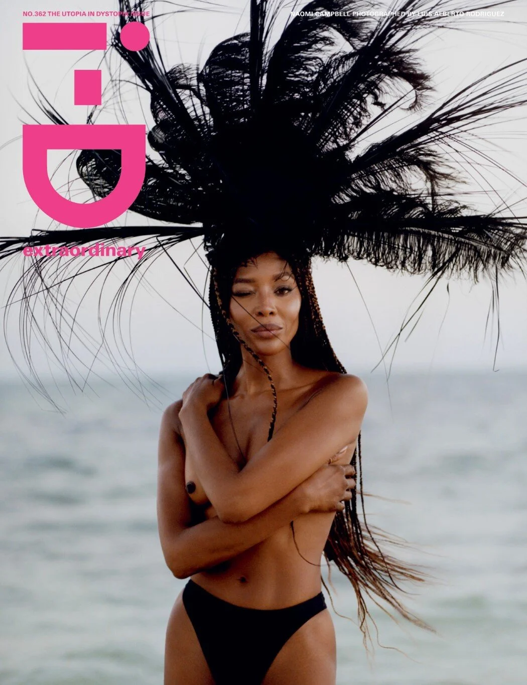 Naomi Campbell in Kenya by Luis Alberto Rodriguez for i-D Magazine